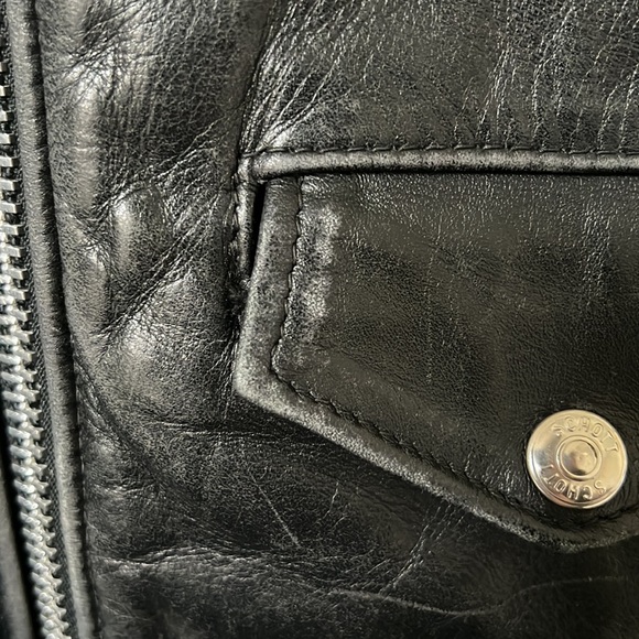 Schott Nyc vintage leather biker jacket - Picture 6 of 12